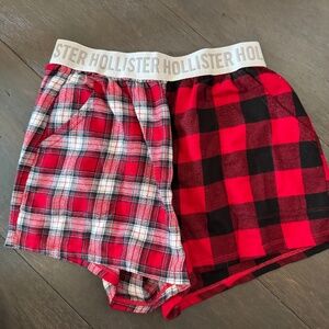 Hollister flannel shorts